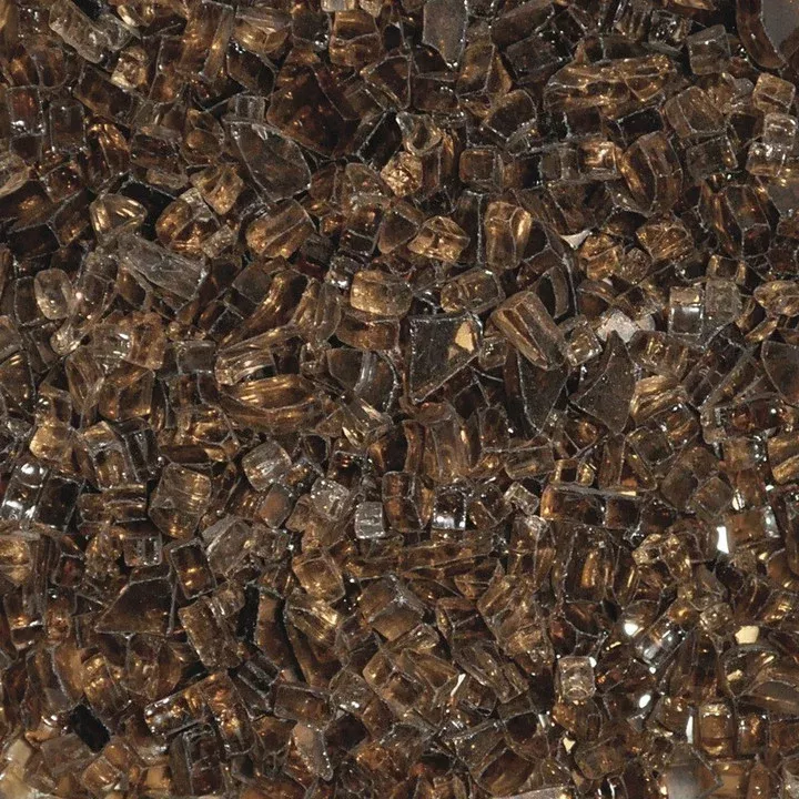 1/4" Copper Fire Glass, American Fireglass, 10 Lb AFF-COP-10
