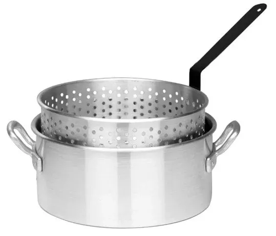 10 Qt. Aluminum Fry Pan and Basket - 4010