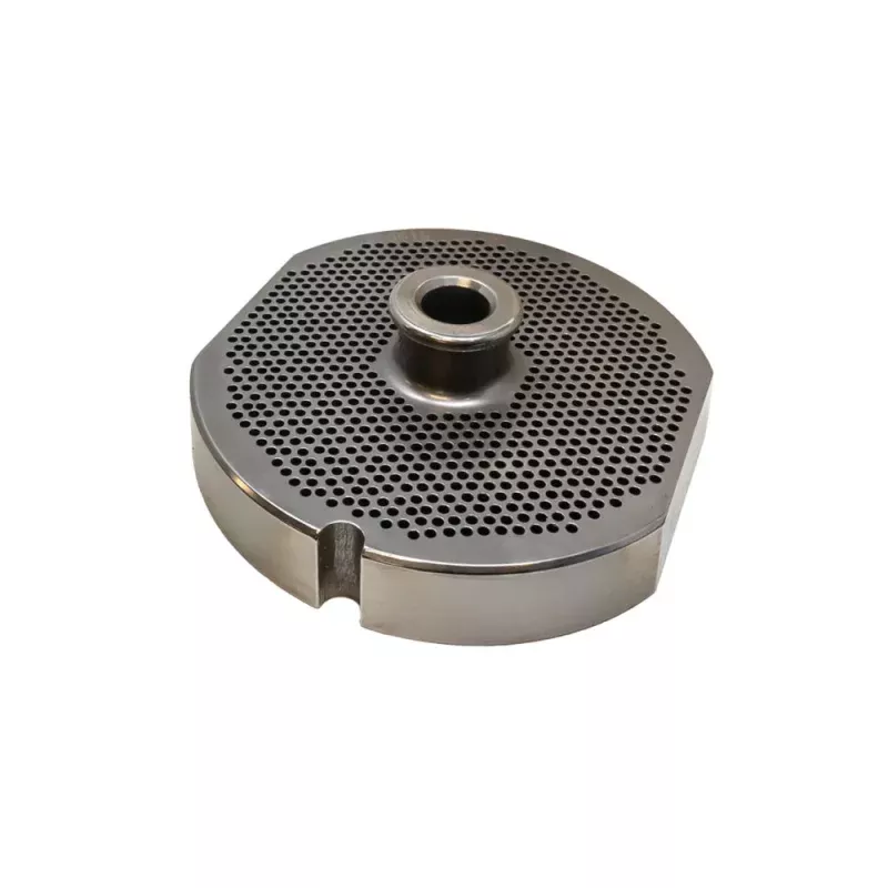 56-stainless-steel-machine-plate-with-hub-single-notch-flat-sides-6-diameter-1-8 #56 Stainless Steel Machine Plate with Hub, Single Notch, and Flat Sides - 6" Diameter, 1/8" Hole Size - 11183