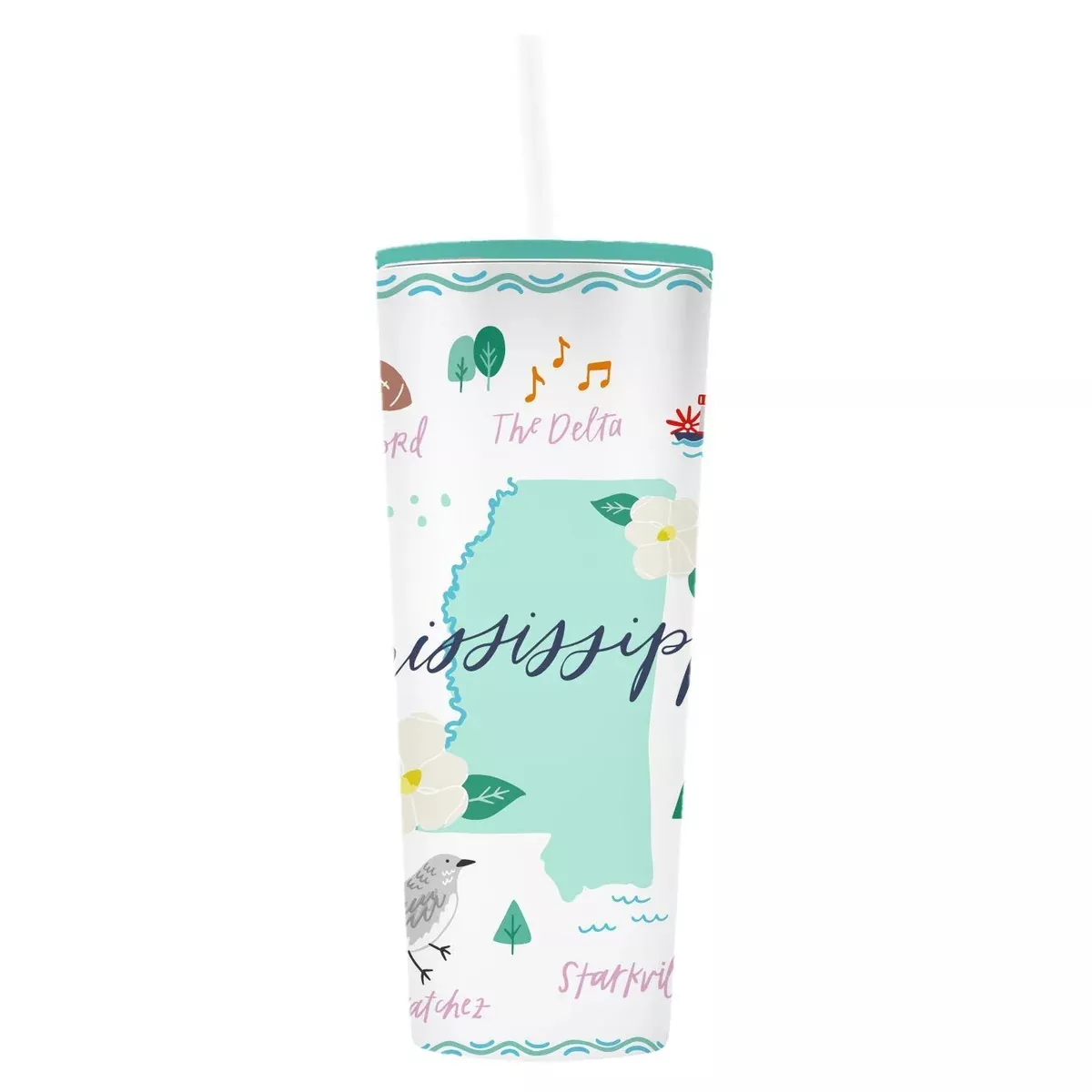 MISSISSIPPI STRAW TUMBLER