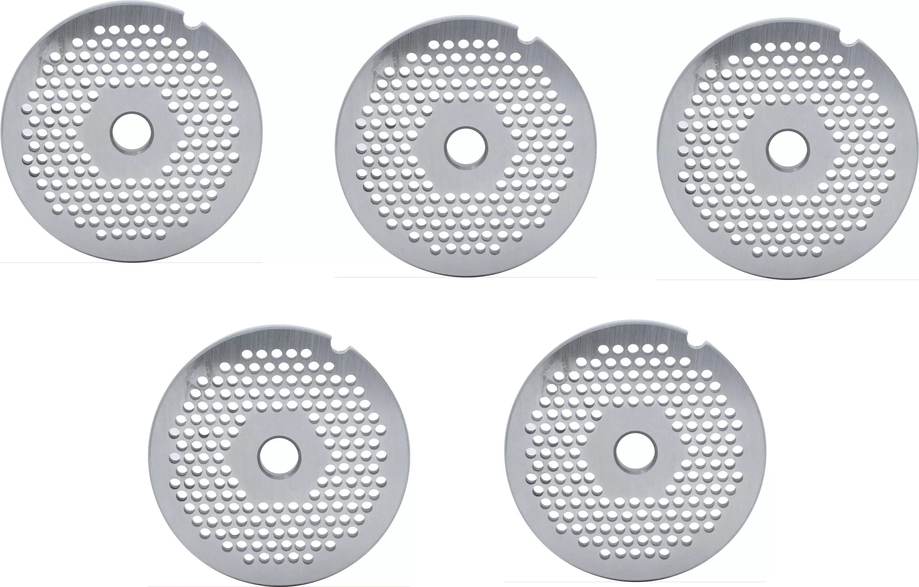omcan-12-3-2-mm-hubless-european-style-stainless-steel-meat-grinder-plate-pack-4 Omcan - #12 (3.2 mm) Hubless European-Style Stainless Steel Meat Grinder Plate, Pack of 4 - 11213