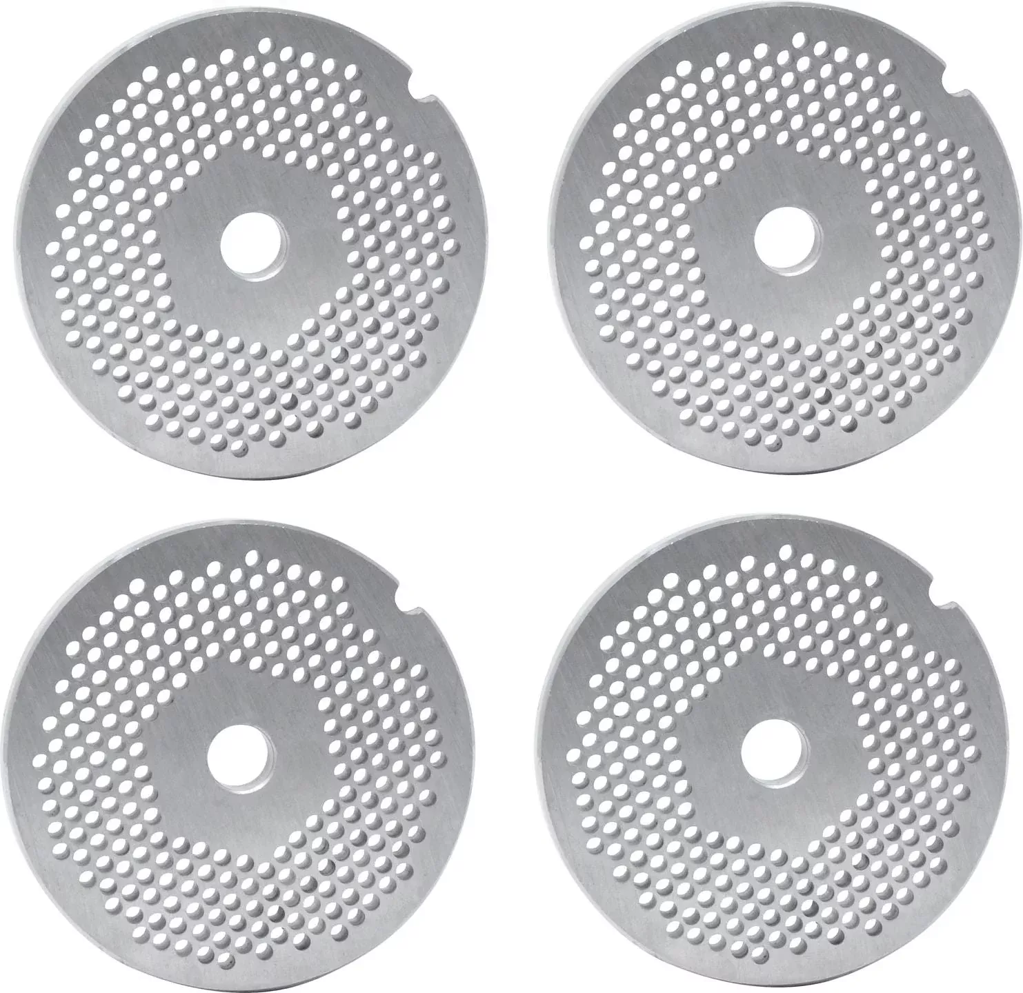 omcan-22-3-2-mm-stainless-steel-meat-grinder-plate-with-hub-pack-2-40306 Omcan - #22 (3.2 mm) Stainless Steel Meat Grinder Plate with Hub, Pack of 2 - 40306