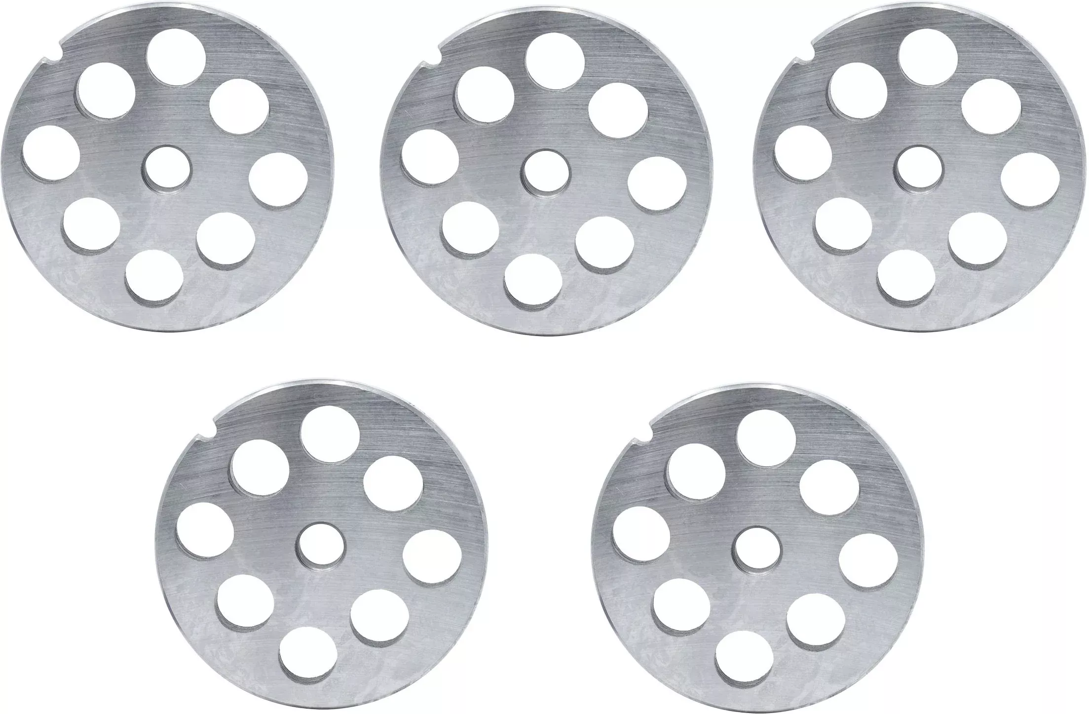 omcan-32-18-mm-carbon-steel-hubless-meat-grinder-plate-pack-4-11266 Omcan - #32 (18 mm) Carbon Steel Hubless Meat Grinder Plate, Pack of 4 - 11266