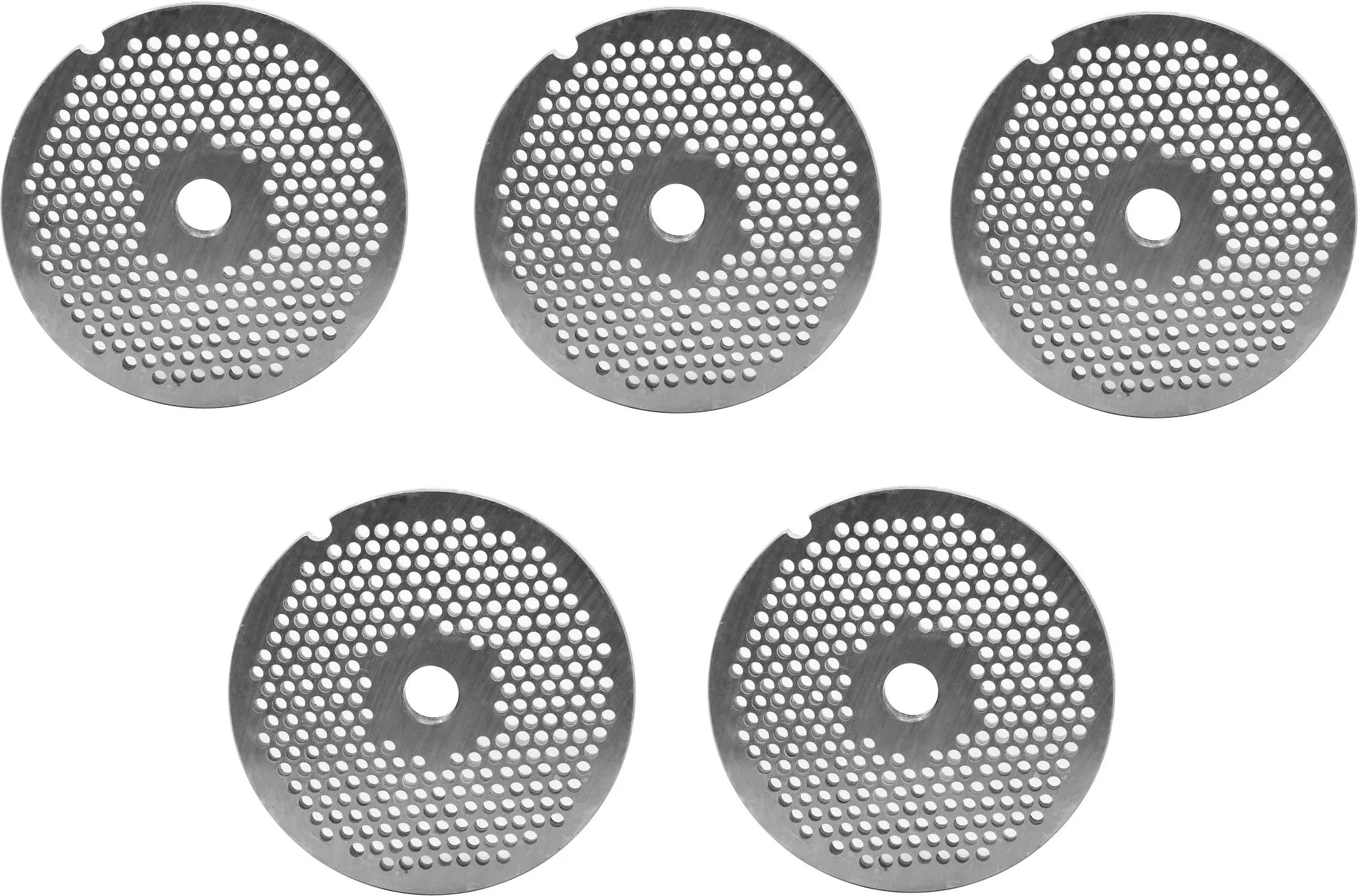 omcan-32-3-5-mm-carbon-steel-hubless-meat-grinder-plate-pack-4-11257 Omcan - #32 (3.5 mm) Carbon Steel Hubless Meat Grinder Plate, Pack of 4 - 11257