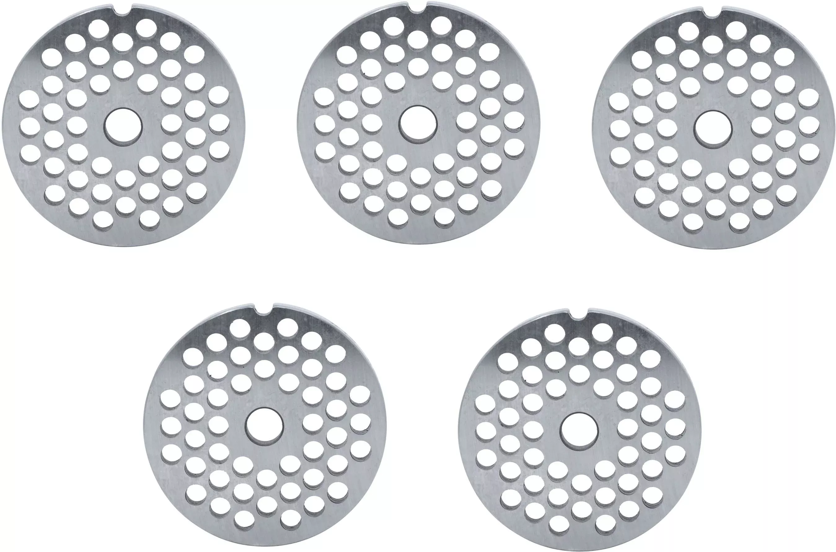 omcan-32-6-mm-carbon-steel-hubless-meat-grinder-plate-pack-4-11260 Omcan - #32 (6 mm) Carbon Steel Hubless Meat Grinder Plate, Pack of 4 - 11260
