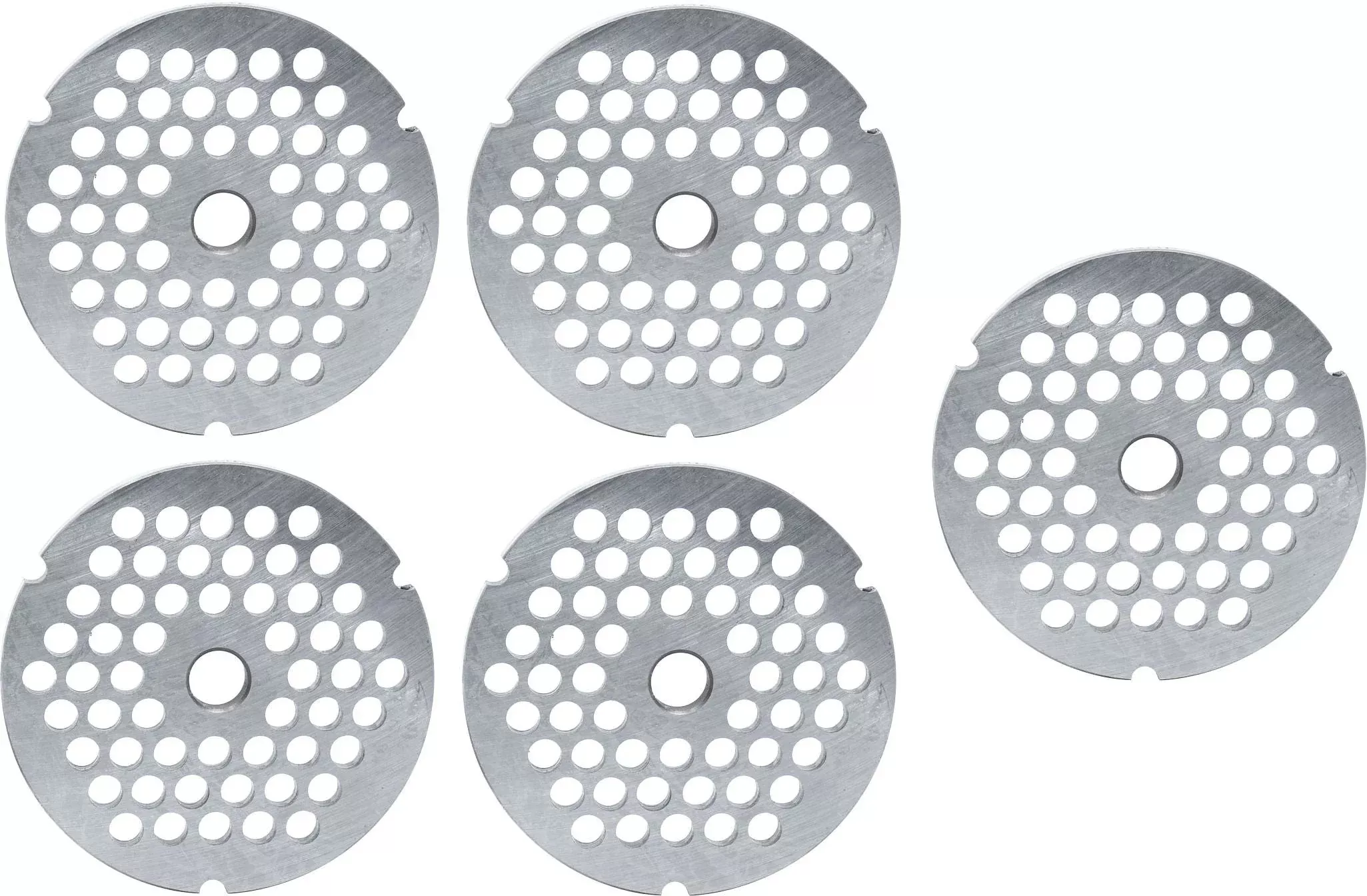 omcan-32-8-mm-carbon-steel-hubless-meat-grinder-plate-pack-4-11261 Omcan - #32 (8 mm) Carbon Steel Hubless Meat Grinder Plate, Pack of 4 - 11261