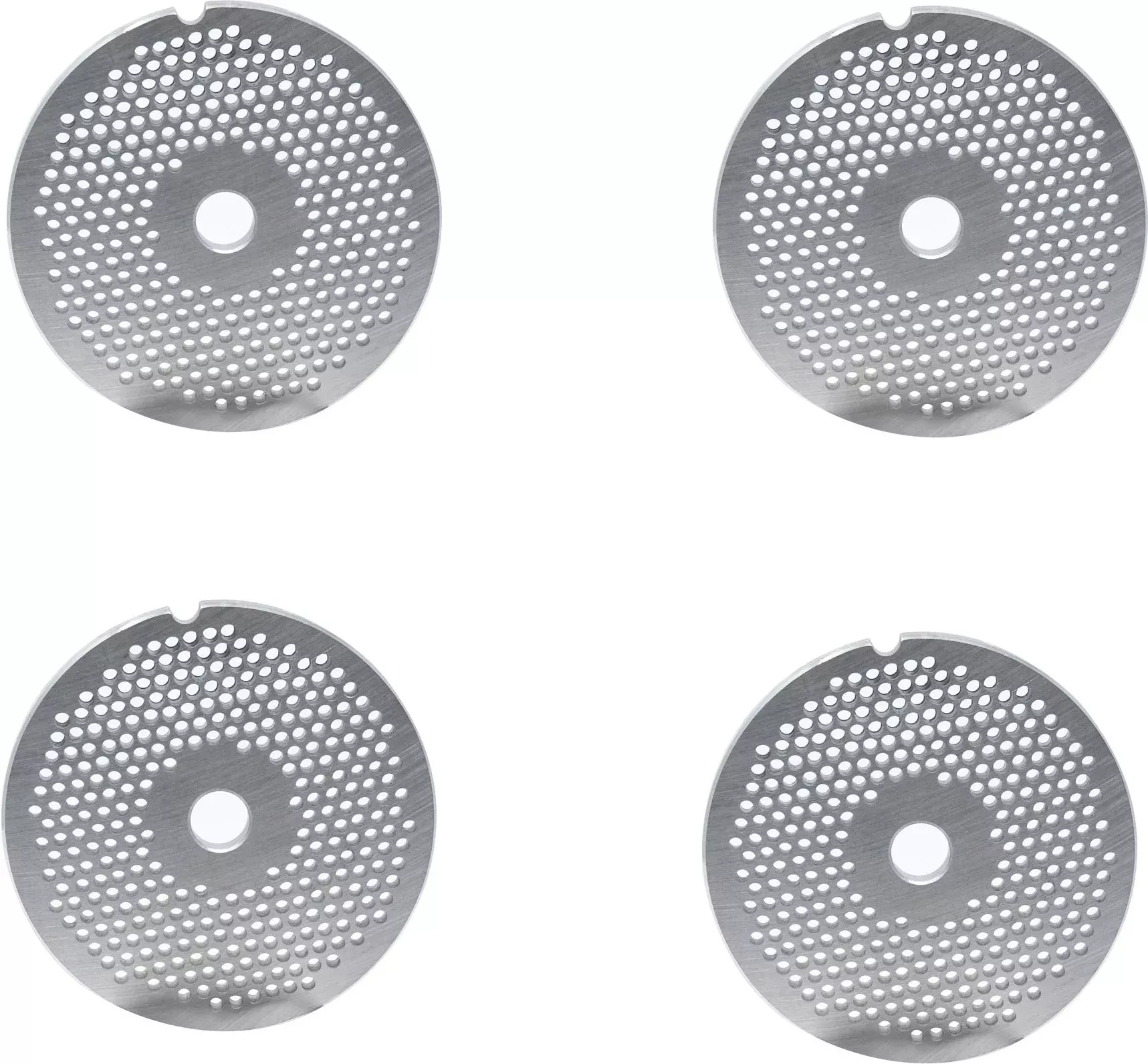 omcan-32-european-style-3-2-mm-stainless-steel-hubless-meat-grinder-plate-pack-2 Omcan - #32 European-Style (3.2 mm) Stainless Steel Hubless Meat Grinder Plate, Pack of 2 - 11227